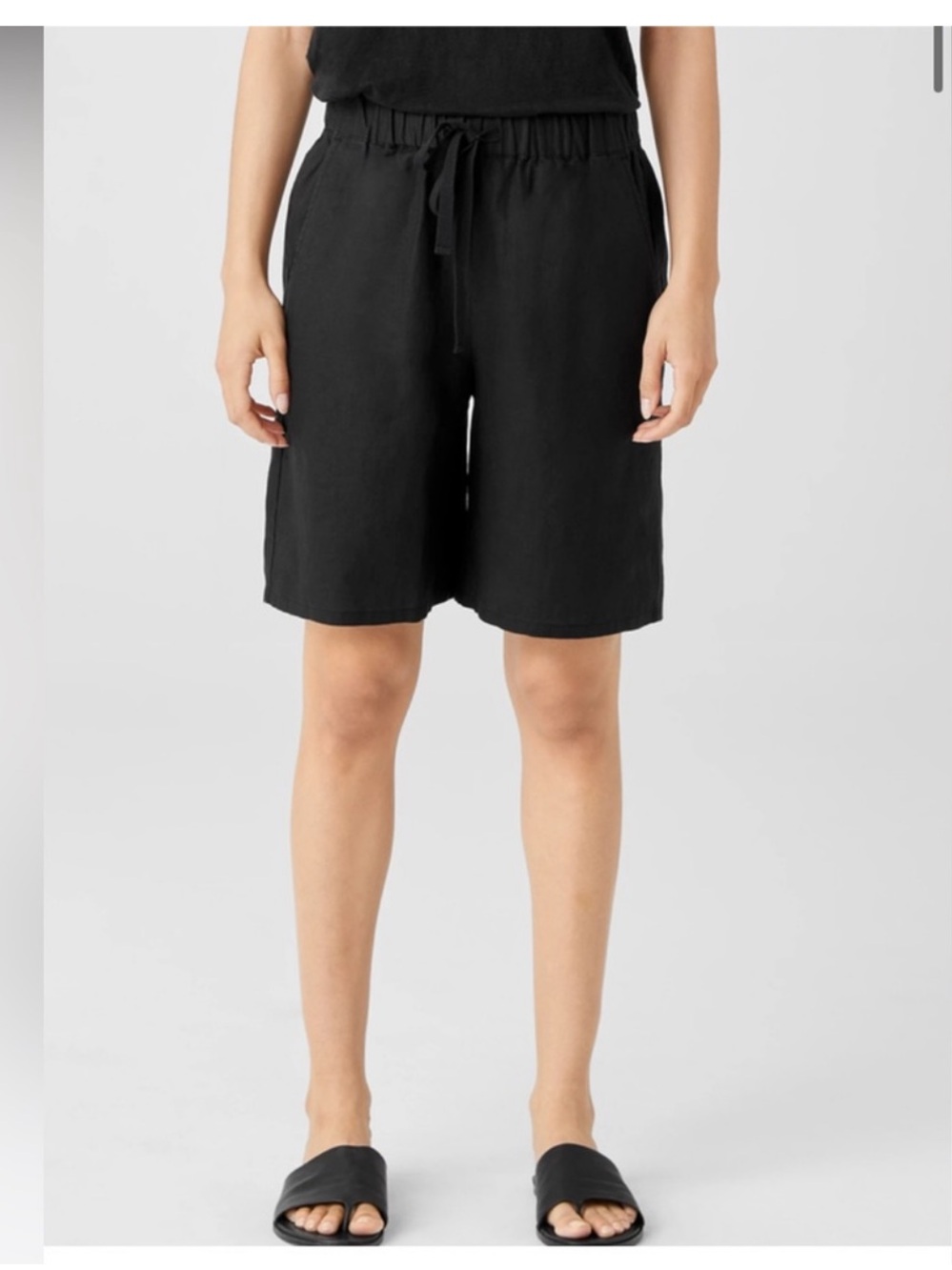 NWT Eileen Fisher Organic Linen Shorts - Picture 2 of 6
